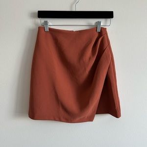 Wilfred Aritzia Wrap Mini Skirt Terracotta | Size 0 NWOT